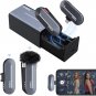 Wireless Lavalier Microphone, P1ST 2.4Ghz Lapel Mic with Charging Case for Type