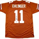 Sam Ehlinger Signed Autographed Texas Longhorns Custom Orange Jersey TRISTAR