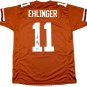 Sam Ehlinger Signed Autographed Texas Longhorns Custom Orange Jersey TRISTAR