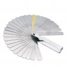 32 Blades Combination Feeler Gauge Stainless Steel Removable Metric Imperial 0.0
