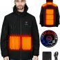 Heated Jacket Soft Shell for Men Women, Heated Jacket Warm Coat SIZE M
