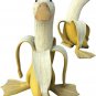 Banana Duck Sculpture, Creative Duck with Banana Body Statue, Whimsical Peeled B