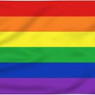 Rainbow Pride Flag 6 Stripes 3X5Ft -  Flag Vivid Color and UV Fade Resistant - C