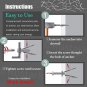 200Pcs Drywall Anchor Kit, Steel Self-Drilling Anchors with Zinc Plated Screws,