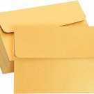 50 Pack A7 Metallic Gold Self-Sealing Envelopes for 5X7 Cards - Bulk Set of Gold