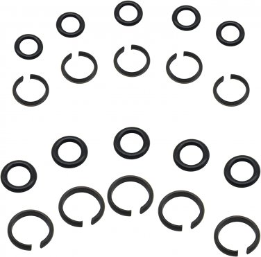 5 Sets 3/8" and 5 Sets 1/2" Impact Retaining Ring Wrench Socket Clip with O-Ring