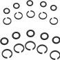 5 Sets 3/8" and 5 Sets 1/2" Impact Retaining Ring Wrench Socket Clip with O-Ring