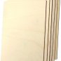 6 Pack Unfinished Rectangle Wood Plaques,Wooden Plaque Sheets Slices Signs for H