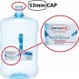 SANITRO Threaded/Screw-On Caps for 3 and 5 Gallon Water Bottle Jugs (3 Pk) (53Mm