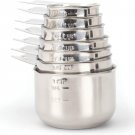 2Lbdepot Measuring Cups, Premium 18/8 Stainless Steel Metal, Stackable & Nesting