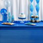 3 Pack Plastic Royal Blue Tablecloth for Parties, Rectangular Table Decorations,