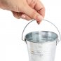 10 Pack Small Metal Buckets for Party Favors, Tiny Galvanized Silver Pails for C