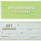 50-Sheet Gift Certificate Book for Small Businesses, Corporate Events, Personal