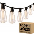 100FT Outdoor String Lights for Patio Waterproof Connectable ST38 LED Light Stri