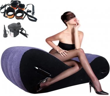 Love Sofa Inflatable  Bench for Lovers  Position Aid Magic Sofa  Lounge Portable