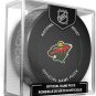 Minnesota Wild Official Game Hockey Puck with Holder