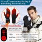 Heated Glove Liners for Men Women,Rechargeable Electric Heated Gloves with Remai