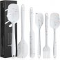 6 Piece Silicone Spatula Set - Heat Resistant Nonstick Spatulas Set with Stainle