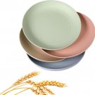 Wheat Straw Plates Lightweight Unbreakable Dinner Dishes Plates Set Dishwasher &