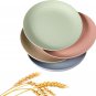 Wheat Straw Plates Lightweight Unbreakable Dinner Dishes Plates Set Dishwasher &
