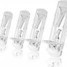 10Pcs Locking Shelf Support Pegs, 5Mm Shelf Pins Clear Shelf Clips Plastic Shelf
