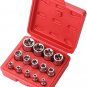 14Pcs E-Torx Star Socket Set with Case, 1/4, 3/8, 1/2 In. Drive Female External