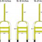 2X Dolly Basket Straps with Flat Hooks - Car Tow Dolly Straps - Adjustable Heavy