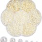 16000 Pack Flatback Pearls for Crafts, Nail Art and Jewelry Decorations, Ivory (