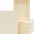 6 Pack Unfinished Wood Panels for Painting, Wooden Canvas for Arts and Crafts (5