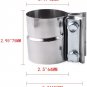 YXT 2.25" Lap Joint Seal Exhaust Clamp Stainless Steel for Catback Muffler Downp
