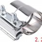 YXT 2.25" Lap Joint Seal Exhaust Clamp Stainless Steel for Catback Muffler Downp