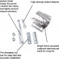 YXT 2.25" Lap Joint Seal Exhaust Clamp Stainless Steel for Catback Muffler Downp