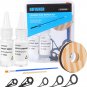 Fishing Rod Tip Repair Kit, Fishing Rod Guides Replacement Kit with Glue, Stainl