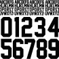 8 Inch Vinyl Iron on Numbers and 2 Inch Iron on Letters Heat Transfer Numbers fo