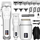 Hair Clippers Professional Cordless for Men, Electric Foil Shavers Razor & Beard