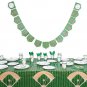Baseball Tablecloth Birthday Party Plastic Table Cover (54 X 108 In, 3 Pack)