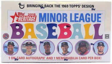 2018 Topps Heritage Minor League Baseball Hobby Box - Baseball Wax Packs
