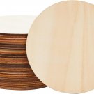 24 Pack Unfinished Wood Circles for Crafts, 4 Inch round Wooden Cutouts for DIY