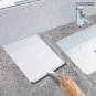 All-Purpose Stainless Steel Shower Squeegee for Shower Doors with 2 Adhesive Hoo