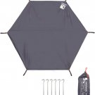 Hexagonal Tent Footprint,1-4 Person Ultralight Waterproof Tent Tarp Ground Sheet
