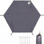 Hexagonal Tent Footprint,1-4 Person Ultralight Waterproof Tent Tarp Ground Sheet