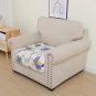 Printed Couch Cushion Covers, Stretch Sofa Cushion Covers Replacement, Non-Slip
