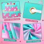 Pink Teal Birthday Banner Backdrop Large Turquoise and Pink Birthday Party Decor