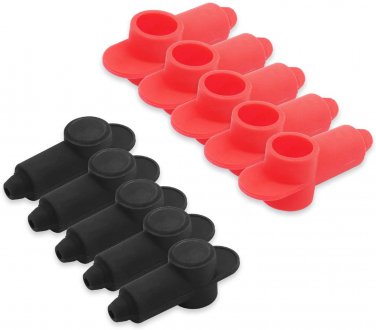 10 Pack Silicone Terminal Covers for Alternator Battery Stud and Power Junction