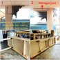 Table Leg Folding Brackets, Foldable Hinge Hardware, Self- Lock Extension Collap