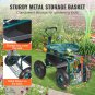 Garden Cart Rolling Workseat with Wheels, Gardening Stool for Planting, 360 Degr
