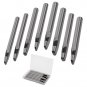 8 Size Oval Hole Punch for Leather 2Mm-5Mm, Leather Craft Punch Tools Set Hollo