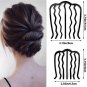 4 Pieces Hair Side Combs Vintage Hair Fork Clip U Shape French Twist Hair Pin Me
