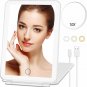 Makeup Mirror with 10X Magnifying Mirror, Vanity Mirror with 80 LED Lights, Rech