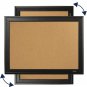 Cork Bulletin Board, Framed Corkboard, 11â X 17â, Black Frame, Message Board (79